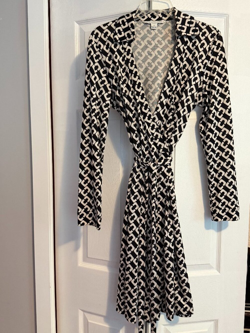 Diane Von Furstenberg Silk Jersey Wrap Dress Size 12